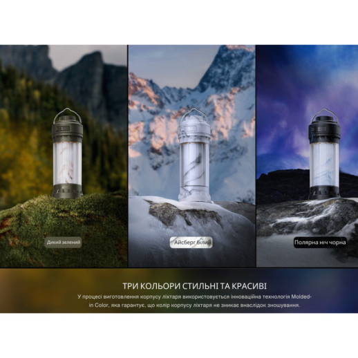 Фонарь кемпинговый Fenix CL22R, темно-зеленый