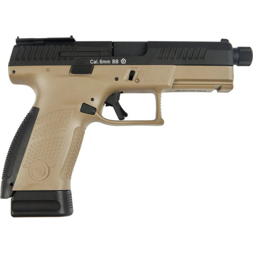 Пистолет страйкбольный ASG CZ P-10C OR-OT Dual-Tone. Blowback. CO2 кал. 6 мм Black/fde