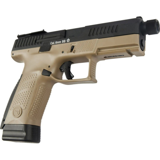 Пистолет страйкбольный ASG CZ P-10C OR-OT Dual-Tone. Blowback. CO2 кал. 6 мм Black/fde