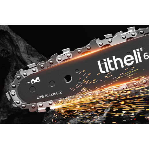 Аккумуляторная мини-пила бесщеточная Litheli, питание от павербанка (УМБ Litheli Power Bank 20000 mAh, 45 W, 2А в комплекте)