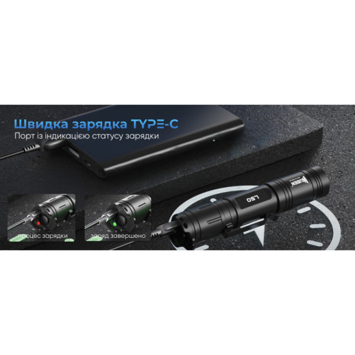 Фонарь Wuben L50, черный