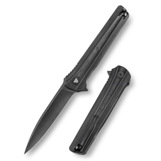 Нож Trivisa Seagull-B, 14C28N, Микарта, Черный (TY28-BM-14)