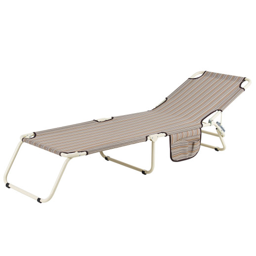 Раскладушка Vitan Диагональ d22 мм (текстилен беж полоса)