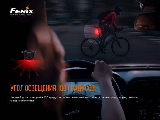 Велофара задняя Fenix BC05R V2.0 (Поврежденная упаковка / потертости / перезаряженный акб)