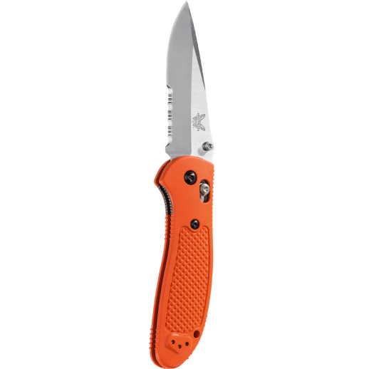Нож Benchmade Pardue Griptilian, полусерейтор оранжевый (551S-ORG)