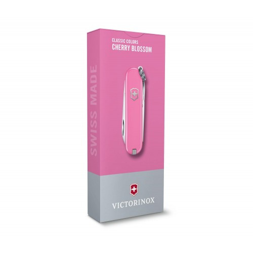 Нож-брелок Victorinox Classic SD Colors, Cherry Blossom, Gift Box (0.6223.51G) 7 функций, 58 мм, розовый