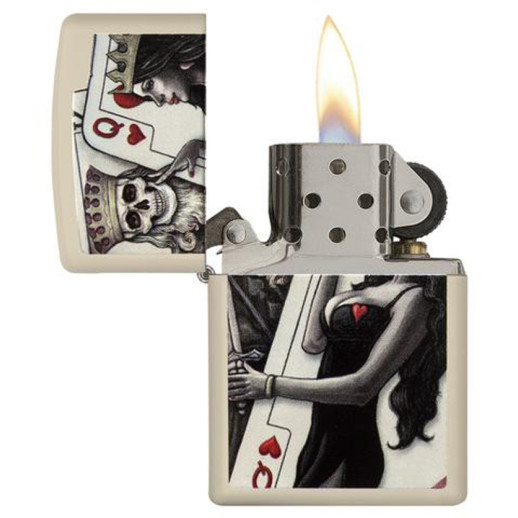 Зажигалка Zippo 49453 Skull King Queen Beauty 49942