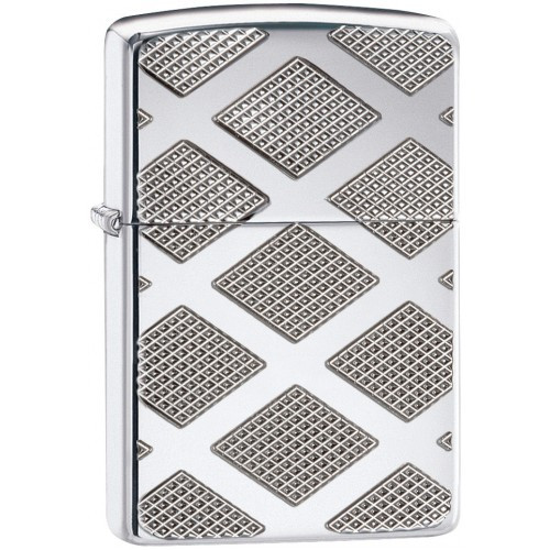Зажигалка Zippo Armor Carved Chrome Diamond 28637