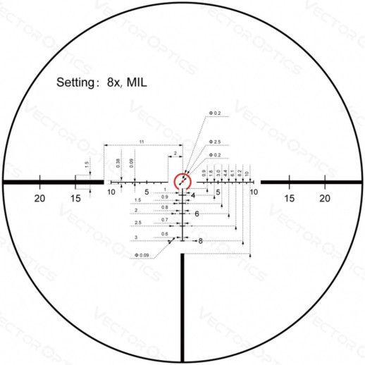 Прицел оптический Vector Optics Continental X8 1-8X24 (30 мм) ED illum. SFP VET-BTR