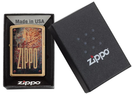 Зажигалка Zippo 204b Rusty Plate Design 29879