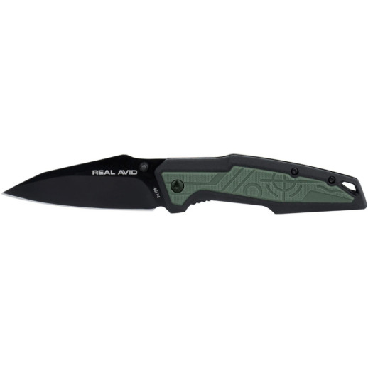 Нож Real Avid RAV-1, Black Oxide, Nylon black green