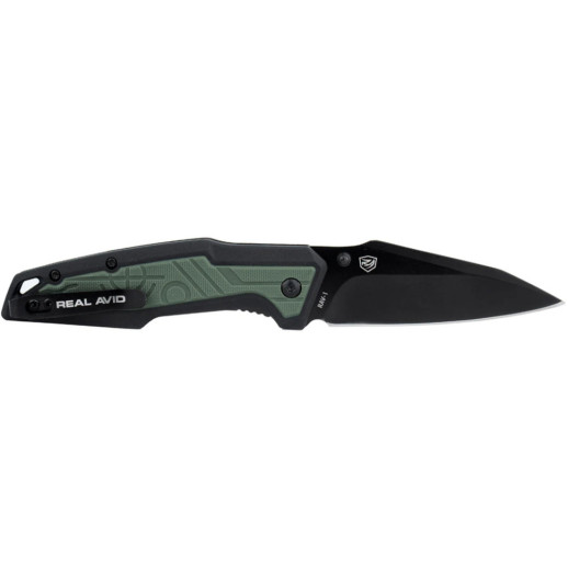 Нож Real Avid RAV-1, Black Oxide, Nylon black green