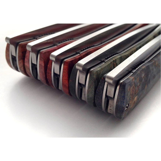 Нож Maserin Gourmet, 1.4116, зеленый кап тополя