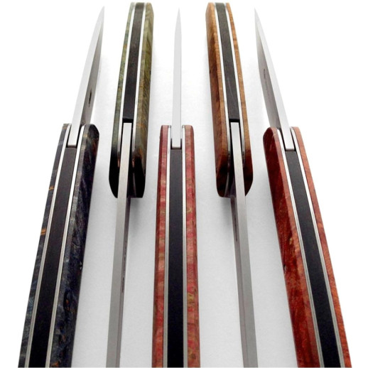 Нож Maserin Gourmet, 1.4116, зеленый кап тополя