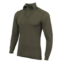 Термофутболка Aclima HotWool 230 Polo W/Zip Unisex Olive Night XS