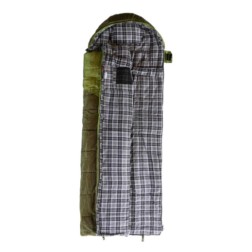 Спальный мешок Tramp Kingwood Regular одеяло левый dark-olive/grey 220/80 UTRS-053R