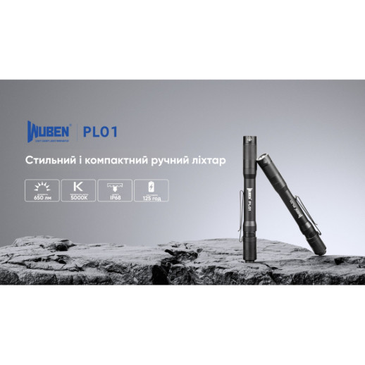 Фонарь Wuben PL01, черный