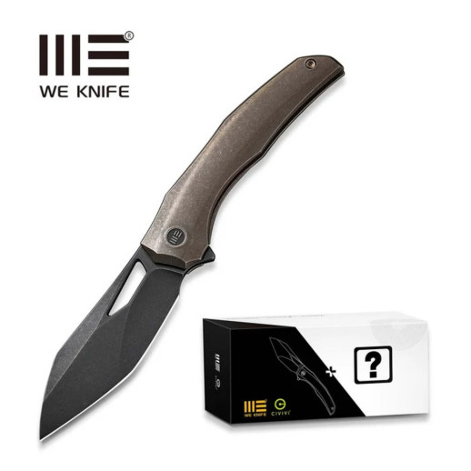 Нож складной туристический Weknife Ignio Mystery Box, (8.4 см) CPM 20CV/титан 6AL4V бронзовый