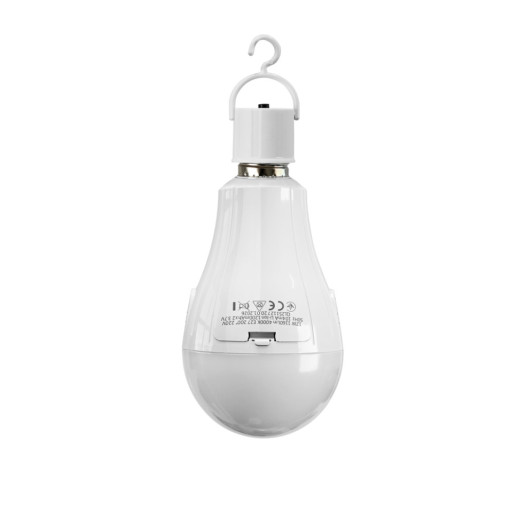 LED лампа аккумуляторная TITANUM A80 12W E27 4000K 230V