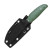Нож с чехлом туристический SRM Fossa 605T-GP, (8.8 см) 14C28N / G10 зеленый