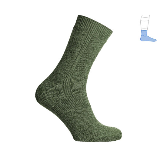 Термоноски Protector ShortWinter оливковые зимние защитные M 41-43