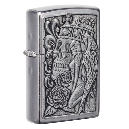 Зажигалка Zippo 207 Skull And Angel Emblem (49442)