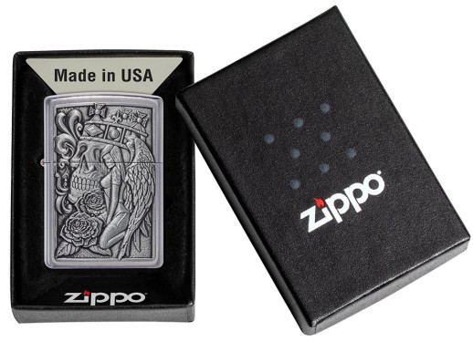 Зажигалка Zippo 207 Skull And Angel Emblem (49442)