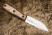 Нож Kizlyar Supreme Colada сатин, сталь AUS8, кожаный чехол