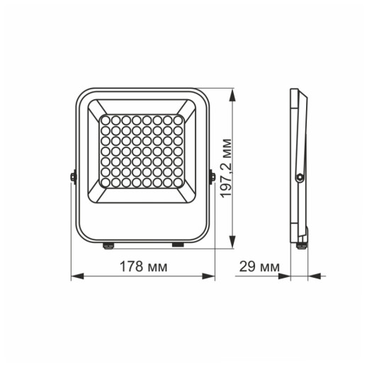 Прожектор VIDEX 30W 5000K 12-24V (VL-F2-305G-12V)