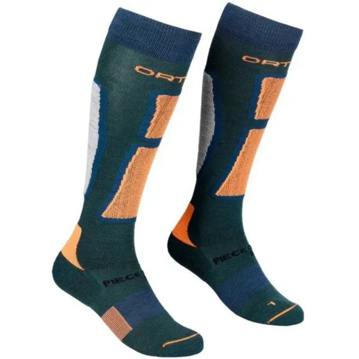 Носки мужские Ortovox SKI ROCK'N'WOOL LONG SOCKS M pacific green - 42-44 - синий/зеленый