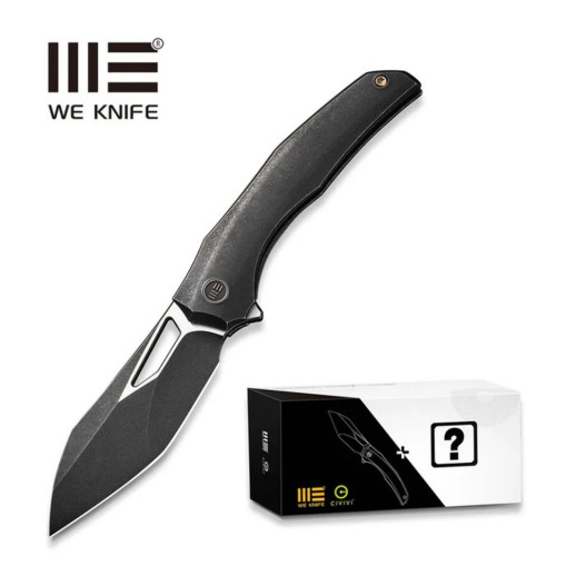 Нож складной туристический Weknife Ignio Mystery Box, (8.4 см) CPM 20CV/титан 6AL4V черный