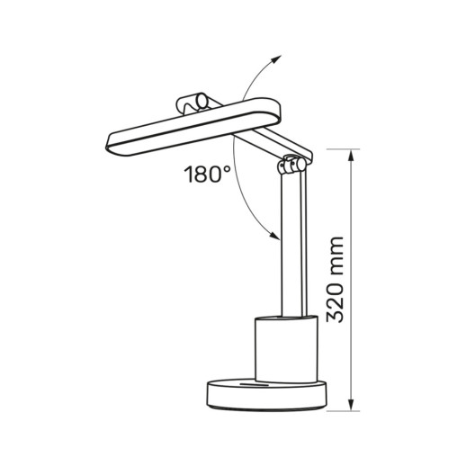 LED лампа настольная с аккумулятором TITANUM TLTF-014W 10W 3000-6000K