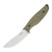 Нож с чехлом туристический SRM Fossa 605T-MP, (8.8 см) 14C28N / Micarta зеленый