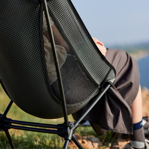 Стул складной Naturehike Moon YL08 NH20JJ027, 600D Oxford / алюминий, черный