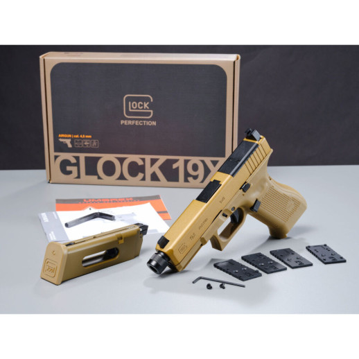Пневматический пистолет Umarex Glock 19X MOS COY blowback кал.4,5мм