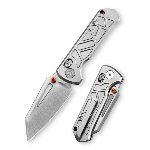 Нож Trivisa Skarn-W, M390, Титан, Серебряный (JM11-W-M)