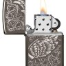 Зажигалка Zippo 150 Filigree Flame And Wing Design 29881 Зажигалка Zippo 150 Filigree Flame And Wing Design 29881