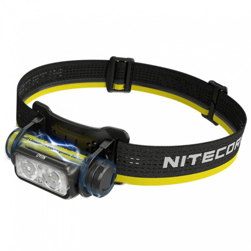 Фонарь налобный Nitecore NU40 (Белый + Красный LED, 1000 люмен, 9 режимов, 1x18650, USB-C, датчик приближения)