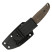 Нож с чехлом туристический SRM Fossa 605T-MW, (8.8 см) 14C28N / Micarta коричневый
