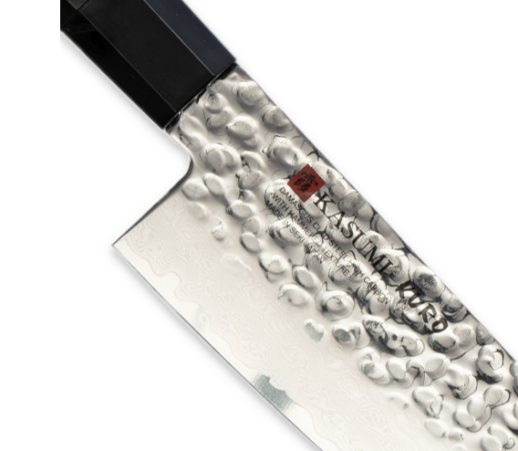 Нож кухонный Kasumi Kuro Damascus Santoku, 165 mm