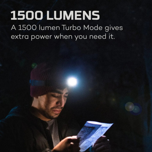 Налобный фонарь Nebo Einstein 1500 люмен (NB NEB-HLP-0008-G)