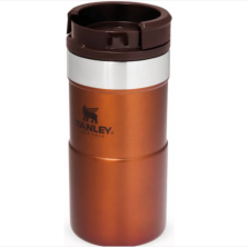 Термочашка Stanley Classic Never Leak - оранжевая - 0.25 л.