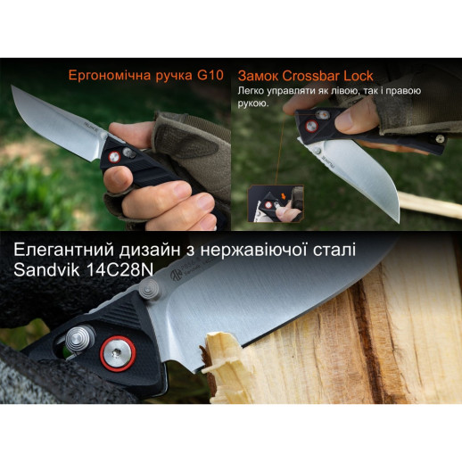 Нож складной Ruike P856-B черный