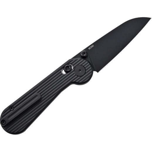 Нож-антистресс Hightron EdgePlay, M390, титан TC4, черный