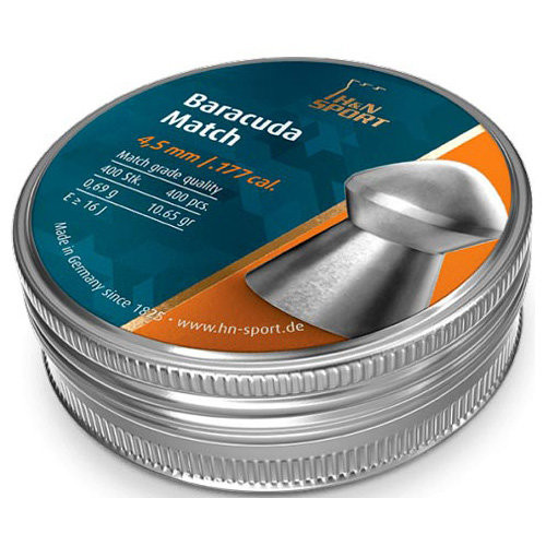 Пули пневматические H&N Baracuda Match 452 мм 0,69 г 400 шт/уп (92284520004)