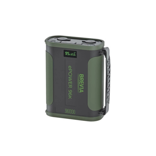 Повербанк (Power Bank) Brevia ePower 96000mAh 307.2Wh LiFePo4 Black/Green