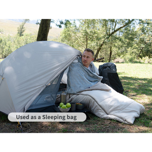 Спальный мешок - подушка Naturehike CNK2300SD022, светло-серый