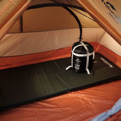 Спальник с капюшоном Naturehike L250 NH21MSD07, (9°C), левый, серый