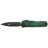 Нож Microtech Cypher II D/E - Green X-51 Handle - Tumbled Black Blade green