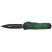 Нож Microtech Cypher II D/E - Green X-51 Handle - Tumbled Black Blade green